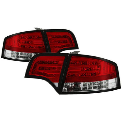 Spyder Audi 06-08A4 4DR LED tail lights red