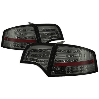 Spyder Audi 06-08 A4 4DR LED tail lights smoke