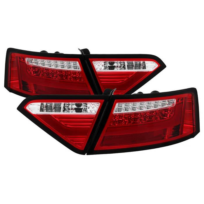 Spyder Audi 08-12 A5 LED tail lights red LED model only