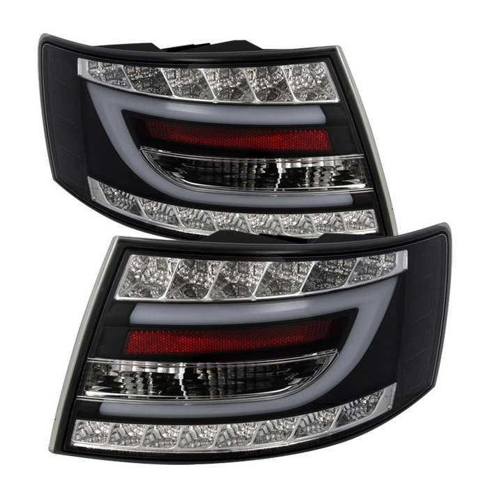 Spyder Audi 05-08 A6 4DR LED bar tail lights black Incandescent