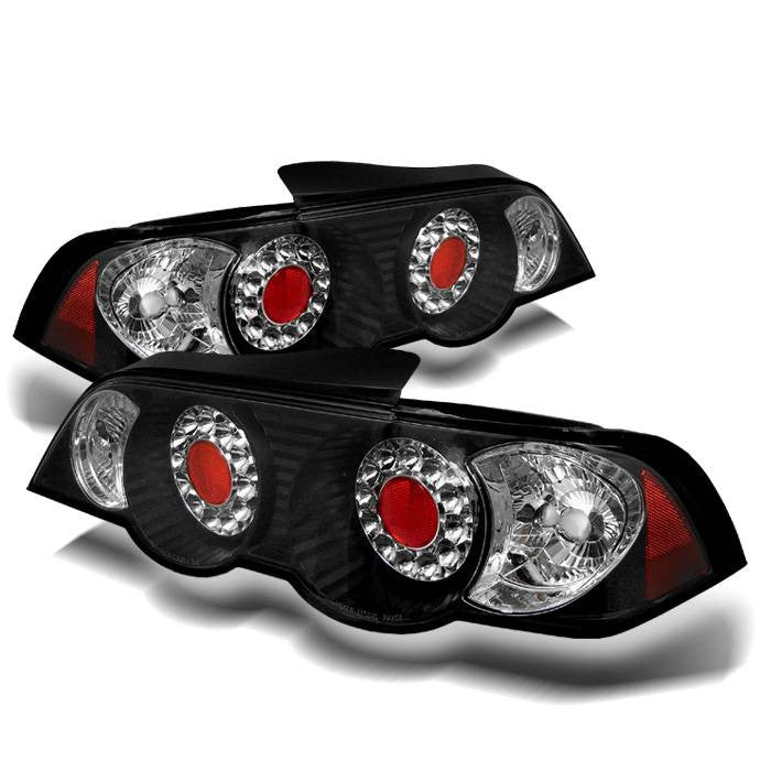 Spyder Acura 02-04 RSX LED tail lights black ALT-YD-ARSX02-LED-BK