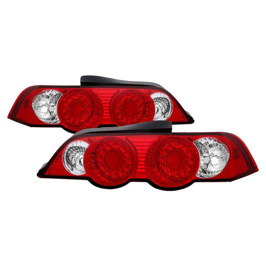 Spyder Acura 02-04 RSX LED tail lights red