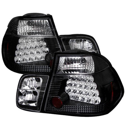 Spyder BMW 99-01 3-Series E46 4DR LED tail lights black