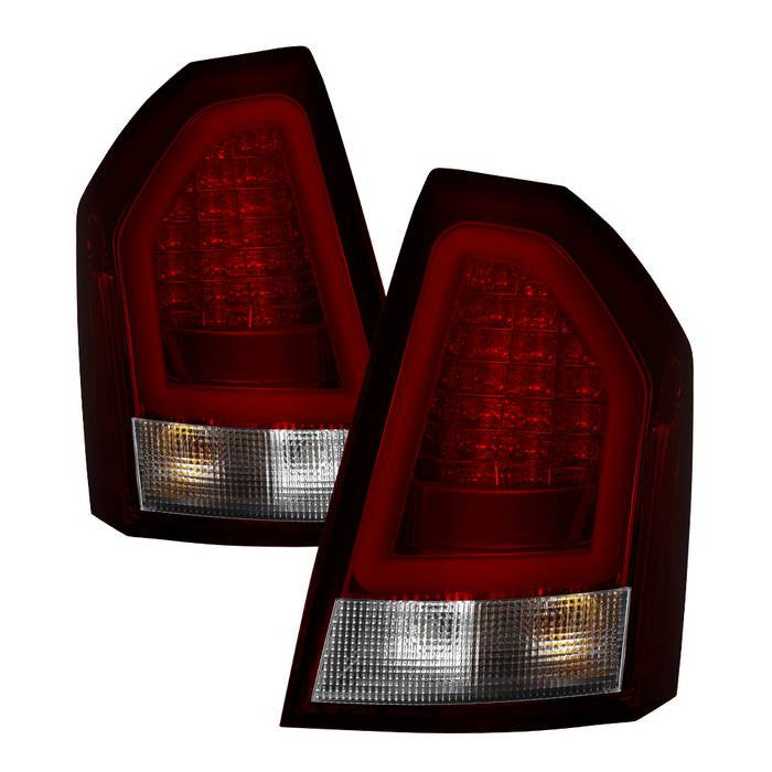 Spyder Chrysler 08-10 300C V2 LED bar tail lights red