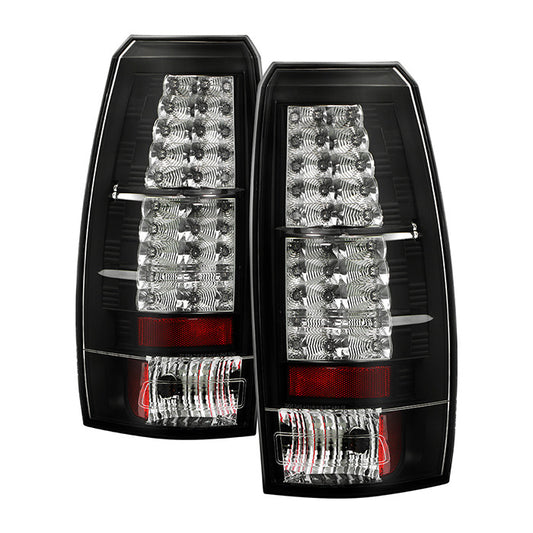 Spyder Chevy 07-13 Avalanche LED tail lights black ALT-YD-CAV07-LED-BK