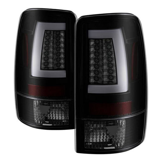 Spyder GMC 01-06 Yukon/Denali XL V2 LED bar tail lights smoke