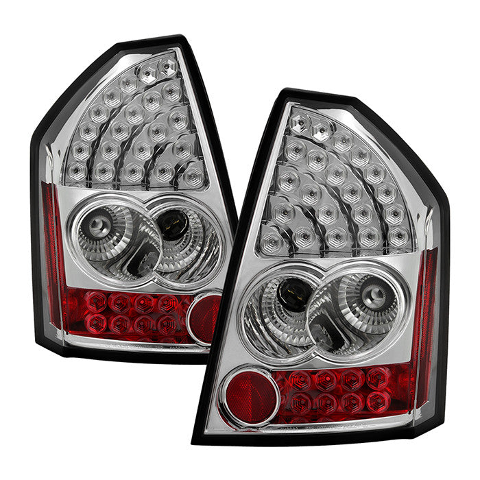 Spyder Chrysler 300 05-07 LED tail lights chrome