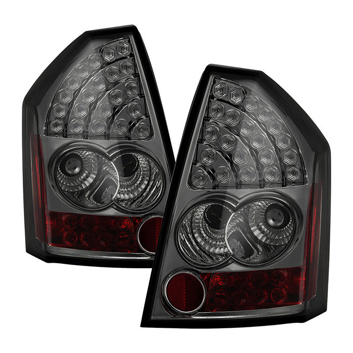 Spyder Chrysler 300 05-07 LED tail lights smoke