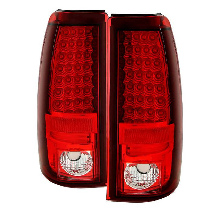 Spyder 03-06 Silverado 1500/2500 or 07 Classic LED tail lights red