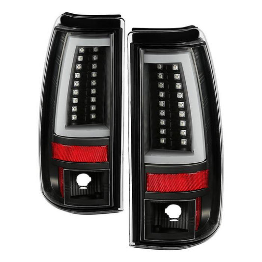 Spyder 03-06 Silverado 1500/2500 or 07 Classic LED tail lights all black