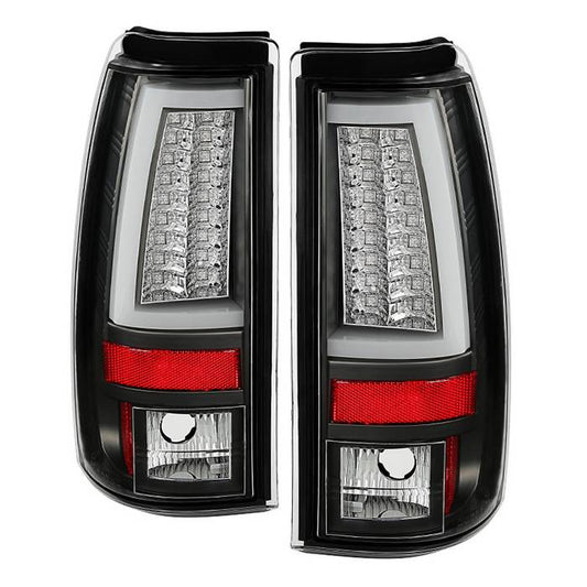 Spyder 03-06 Silverado 1500/2500 or 07 Classic V2 LED tail lights black