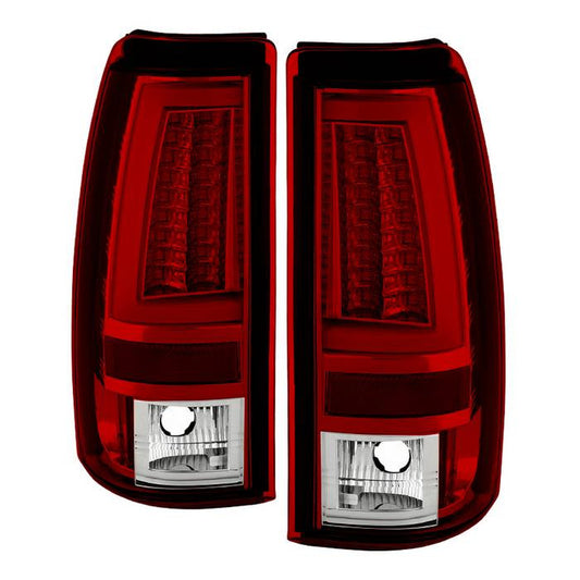 Spyder 03-06 Silverado 1500/2500 or 07 Classic V2 LED tail lights red