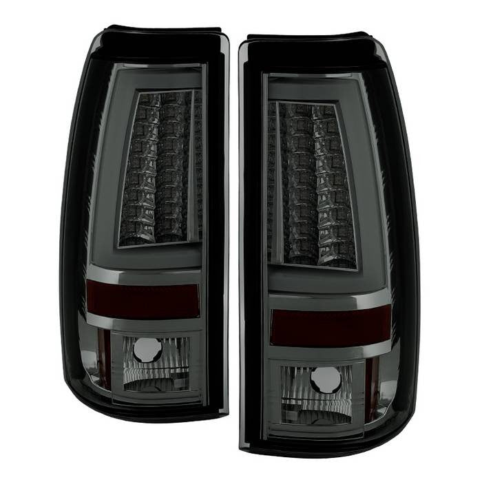 Spyder 03-06 Silverado 1500/2500 or 07 Classic V2 LED tail lights smoke