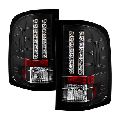 Spyder 07-13 Silverado 1500 2500HD 3500HD LED tail lights black