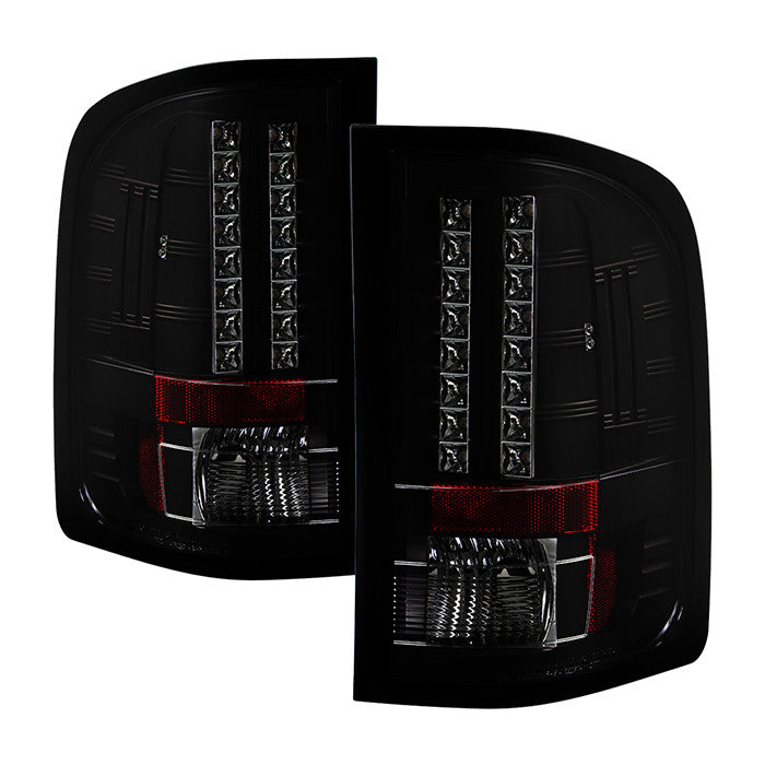 Spyder 07-13 Silverado 1500 2500HD 3500HD LED tail lights smoke