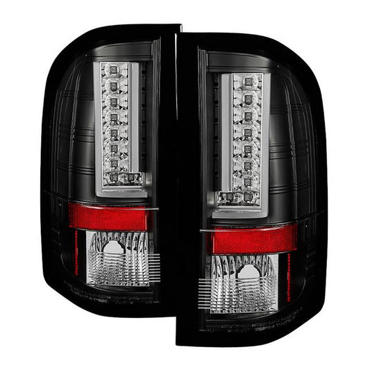 Spyder Silverado 07-13 V2 LED tail lights black