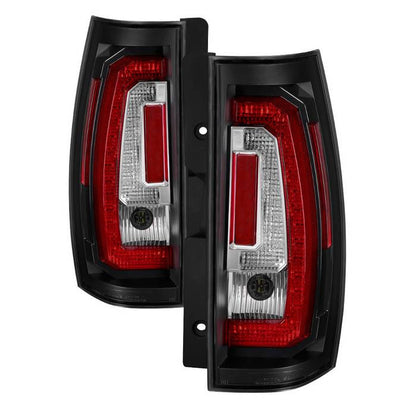 Spyder GMC 07-14 Yukon Denali V2 LED bar tail lights black