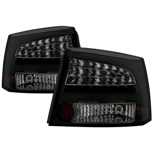 Spyder Dodge 06-08 Charger LED tail lights black smoke