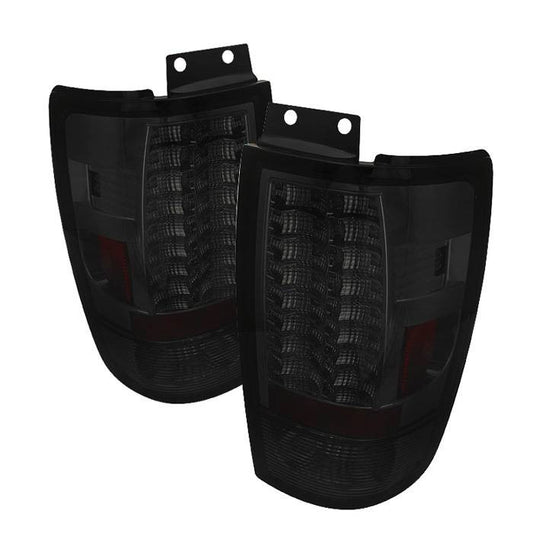 Spyder Ford 97-02 Expedition V2 LED tail lights smoke