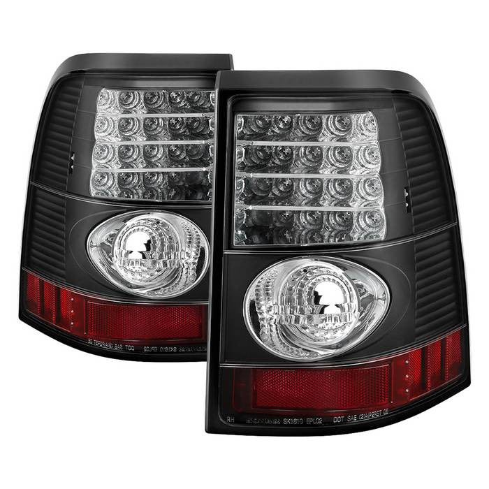 Spyder Ford 02-05 Explorer 4DR LED tail lights black