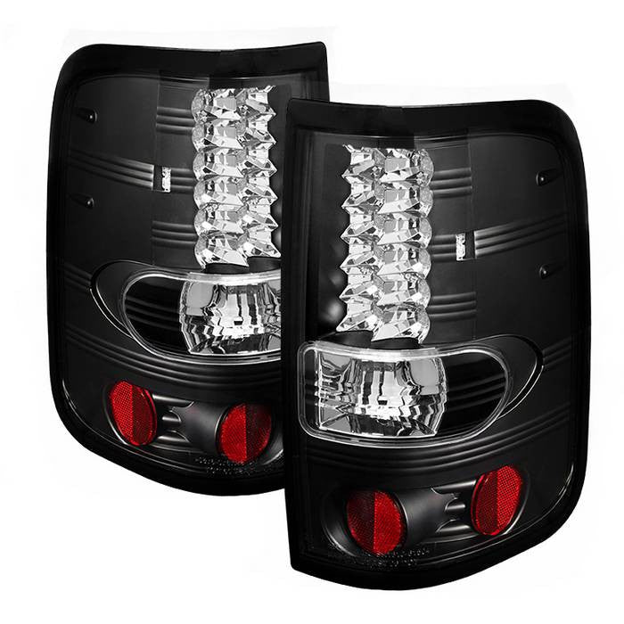 Spyder Ford 04-08 F150 Styleside LED tail lights black