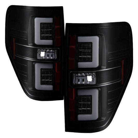 Spyder Ford 09-14 F150 V2 LED bar tail lights smoke