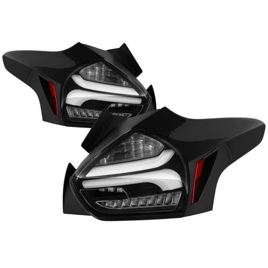 Spyder Ford 15-17 Focus 5DR seq Full LED tail lights black