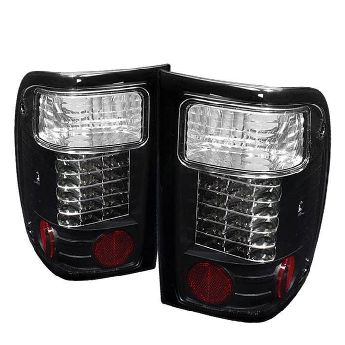 Spyder Ford 01-05 Ranger LED tail lights black