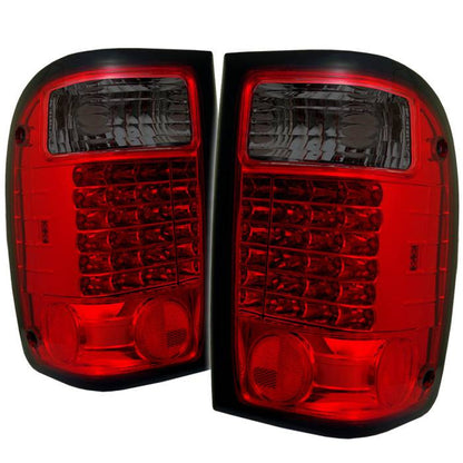 Spyder Ford 01-05 Ranger LED tail lights red smoke