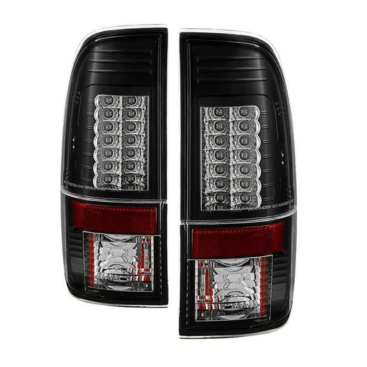 Spyder Super Duty 08-16 F250 F350 F450 V2 LED tail lights black