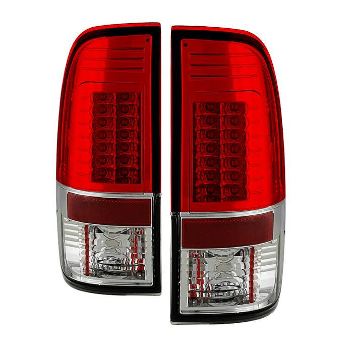 Spyder Ford Super Duty 08-16 F250 F350 F450 V2 LED tail lights red