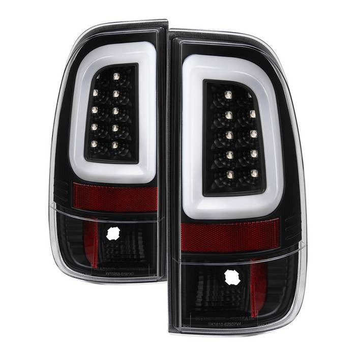 Spyder Super Duty 08-16 F250 F350 F450 V3 LED bar tail lights black