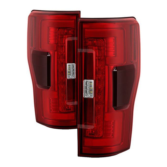 Spyder Ford 17-18 F250 Superduty LED tail lights Halogen only red