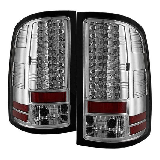 Spyder Sierra 07-13 1500 2500HD/3500HD V2 LED bar tail lights chrome