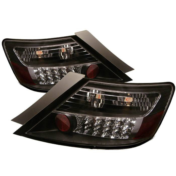 Spyder Honda 06-08 Civic 2DR LED tail lights black