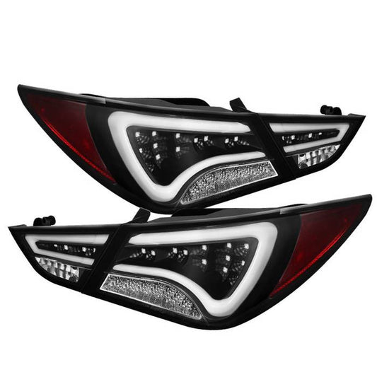 Spyder Hyundai 11-14 Sonata LED bar tail lights black