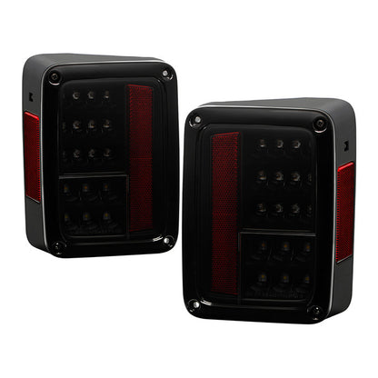 Spyder Jeep 07-18 Wrangler (JK JKU) LED tail lights smoke