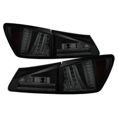 Spyder Lexus 06-08 IS250 LED tail lights smoke