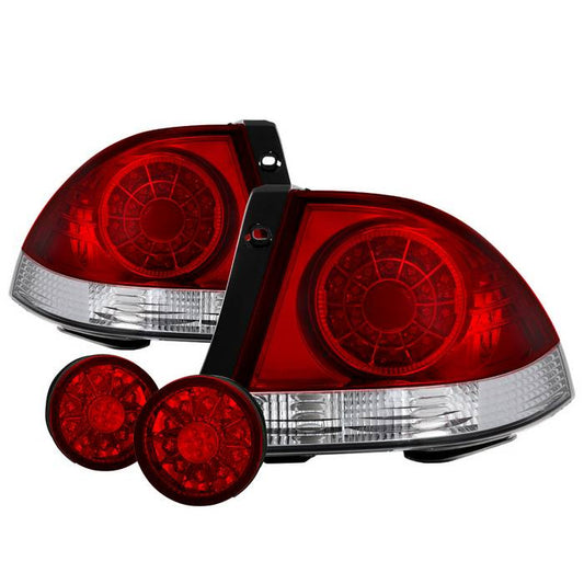 Spyder Lexus 01-03 IS300 LED tail lights trunk red clear