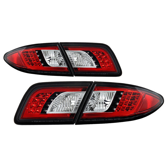 Spyder Mazda6 03-08 4/5DR LED tail lights black