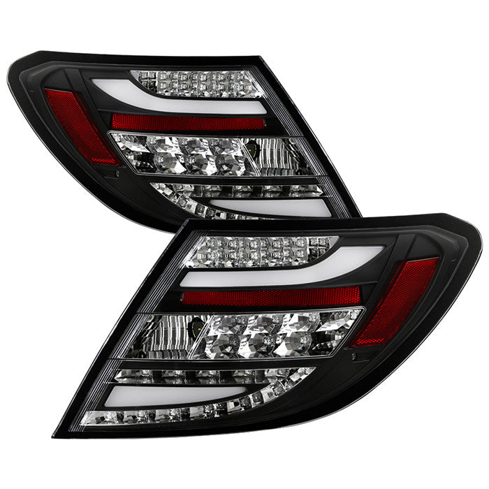 Spyder Benz 11-14 C-Class W204 LED tail lights black