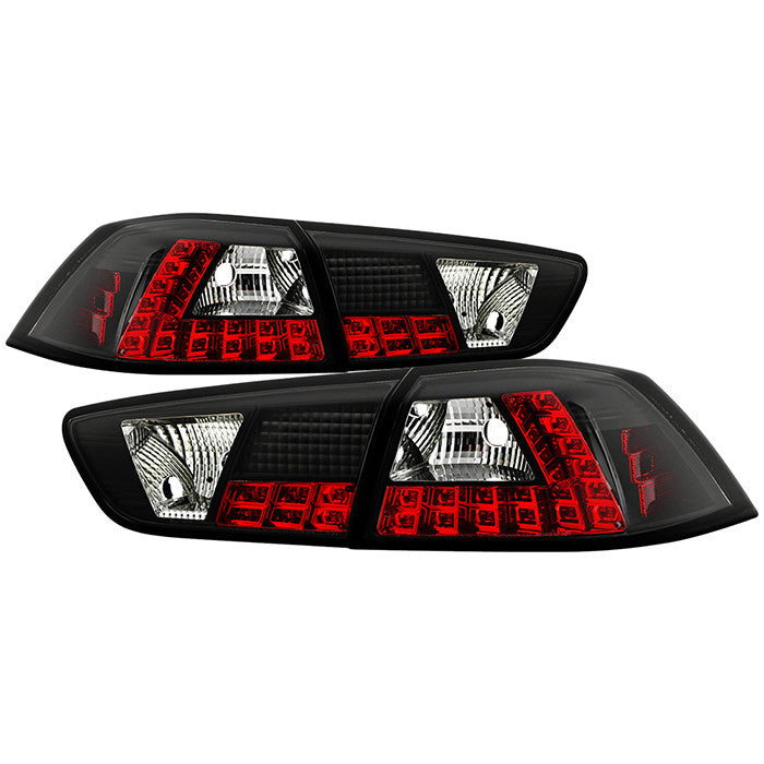 Spyder Mitsubishi 08-14 Lancer /Evo X LED tail lights black