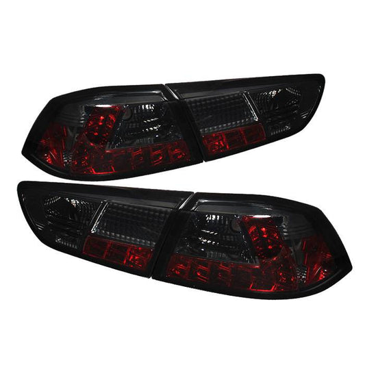 Spyder Mitsubishi 08-14 Lancer /Evo X LED tail lights smoke