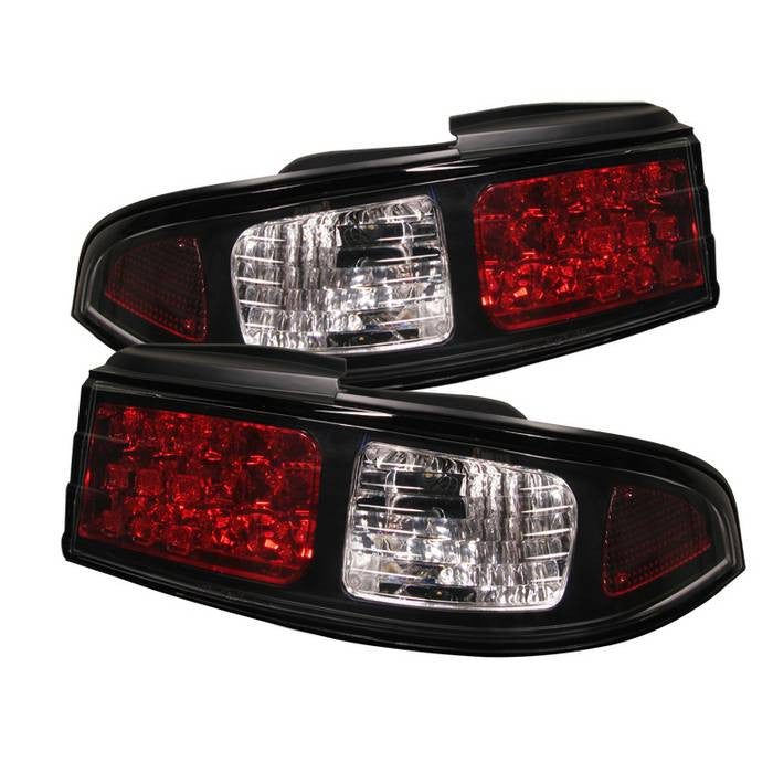 Spyder Nissan 95-98 240SX S14 LED tail lights black