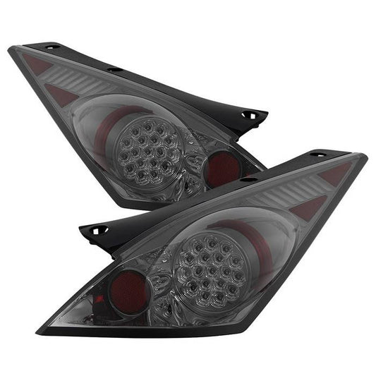 Spyder Nissan 03-05 350Z LED tail lights smoke ALT-YD-N350Z02-LED-SM