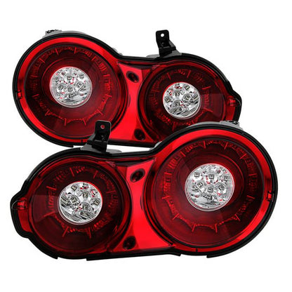 Spyder Nissan 09-15 GTR LED tail lights red