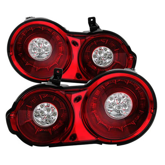 Spyder Nissan 09-15 GTR LED tail lights red