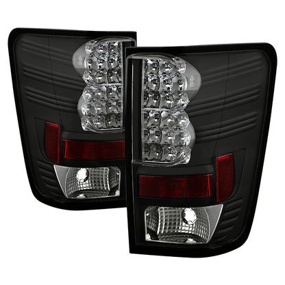 Spyder Nissan 04-15 Titan LED tail lights black