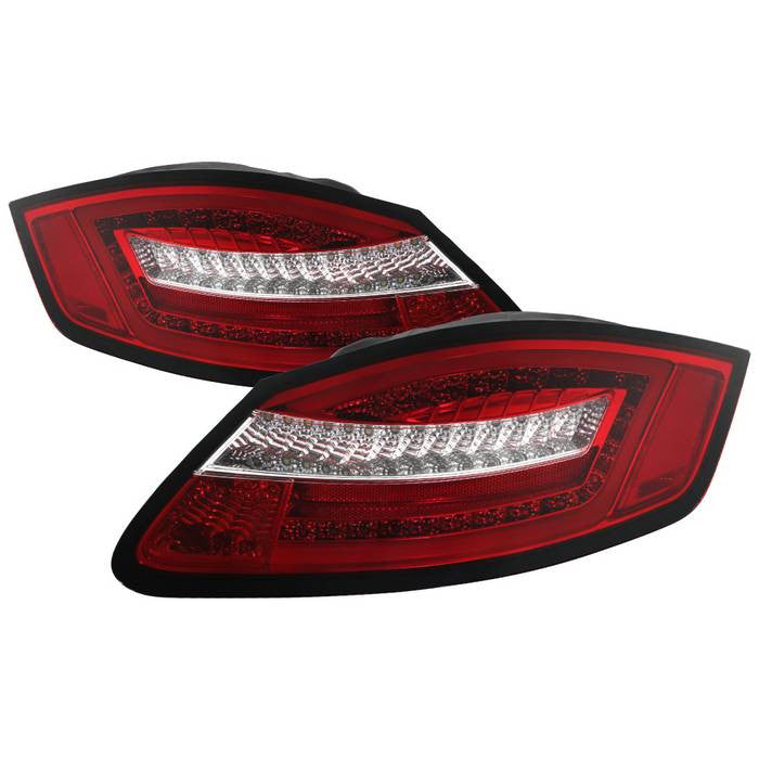 Spyder Porsche 987 06-08 Cayman /05-08 Boxster LED tail lights red