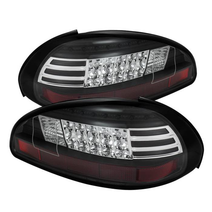 Spyder Pontiac 97-03 Grand Prix LED tail lights black ALT-YD-PGP97-LED-BK display